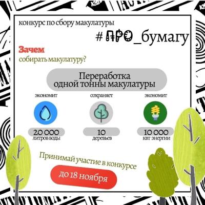Конкурс по сбору макулатуры