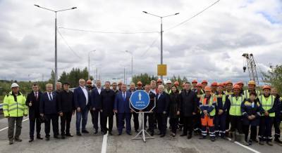 В Нижневартовске в День строителя открыли обновленный путепровод на Восточном объезде